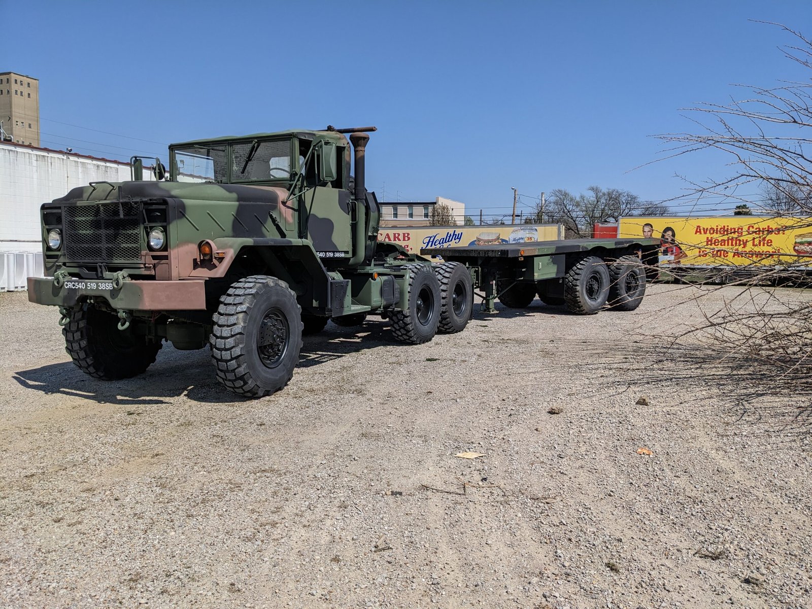 Oshkosh MK14 being pulled 5ton